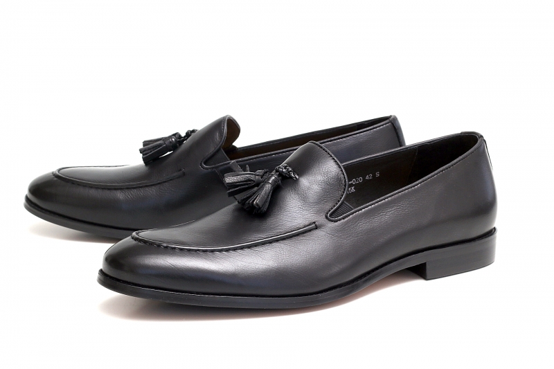 Loafers (Лофери) М чорний шкіра 21505N-25-020 NDKT-15K Cosottinni