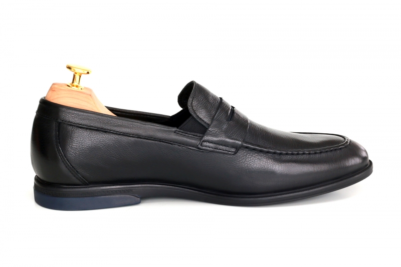 Loafers (Лофери) М чорний шкіра 2055AN-0706 Black Cosottinni