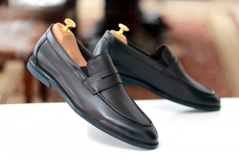 Loafers (Лофери) М коричневий шкіра 2055AB-0705 Brown