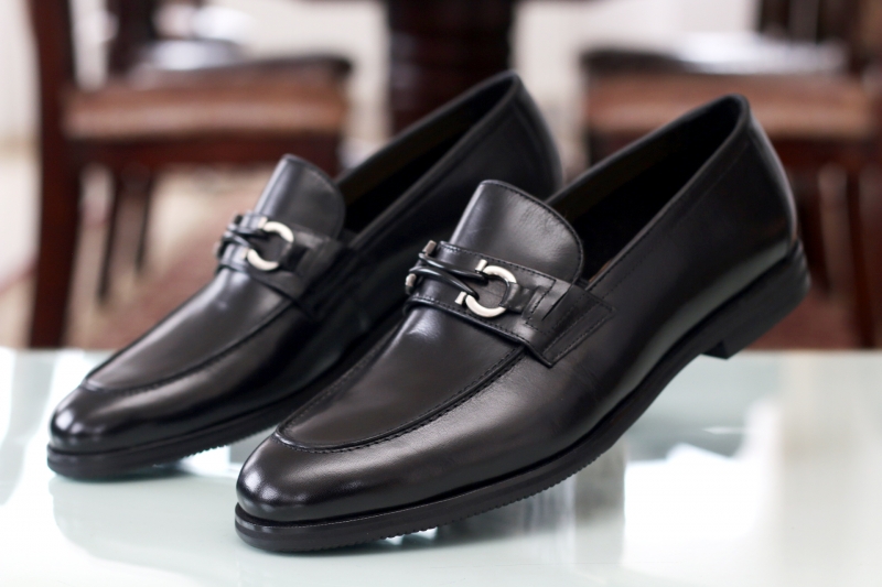 Loafers (Лофери) гучи М чорний шкіра YD51BN-1-Q21 NDKT-15K Cosottinni