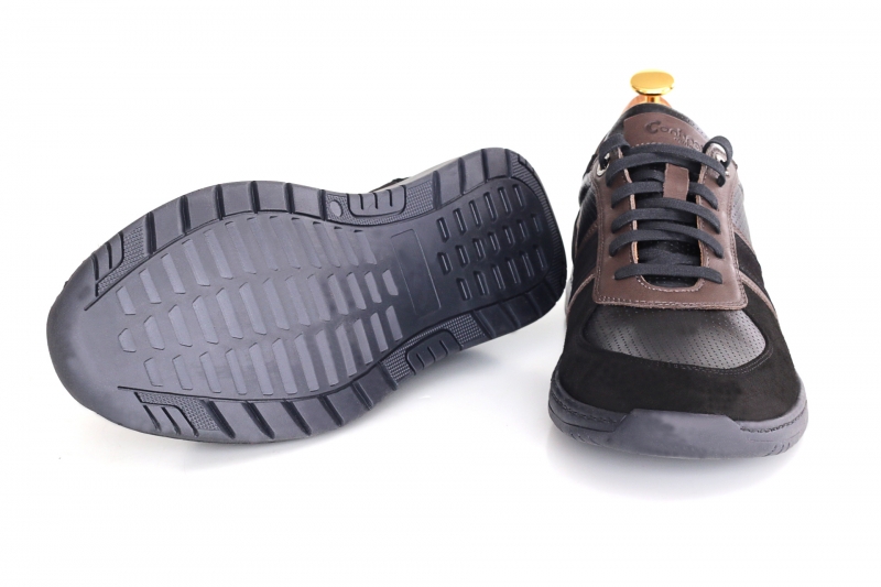 Sneakers (Кросівки) М чорний шкіра D-2700S Black Conhpol