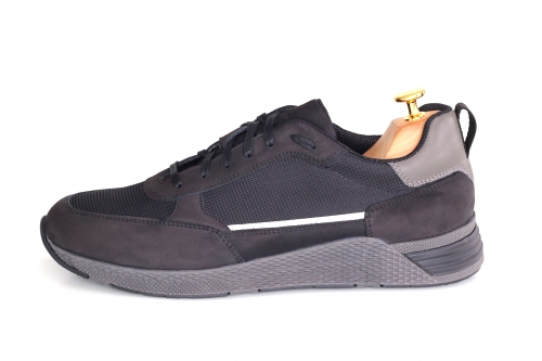 Sneakers (Кросівки) М чорний шкіра D-3225C Black Conhpol