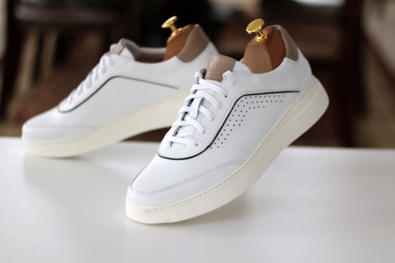 Sneakers (Кросівки) М білий шкіра D-2915S White Conhpol