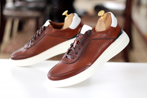 Sneakers (Кросівки) М коричн шкіра D-2915S Brown Conhpol