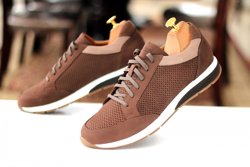 Sneakers (Кросівки) М коричн шкіра D-2947S Brown Conhpol