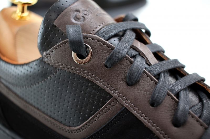 Sneakers (Кросівки) М чорний шкіра D-2700S Black Conhpol