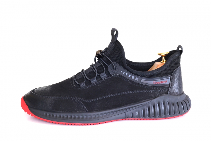 Sneakers (Кросівки)   М чорний нубук F8121N-B442 Black Cosottinni