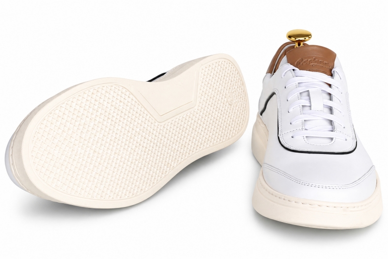 Sneakers (Кросівки) М білий шкіра D-2915S White Conhpol