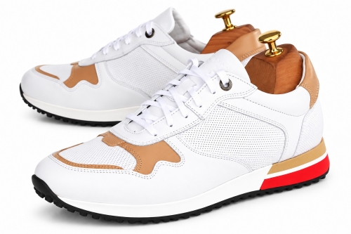 Sneakers (Кросівки) М білий шкіра D-3295S White Conhpol