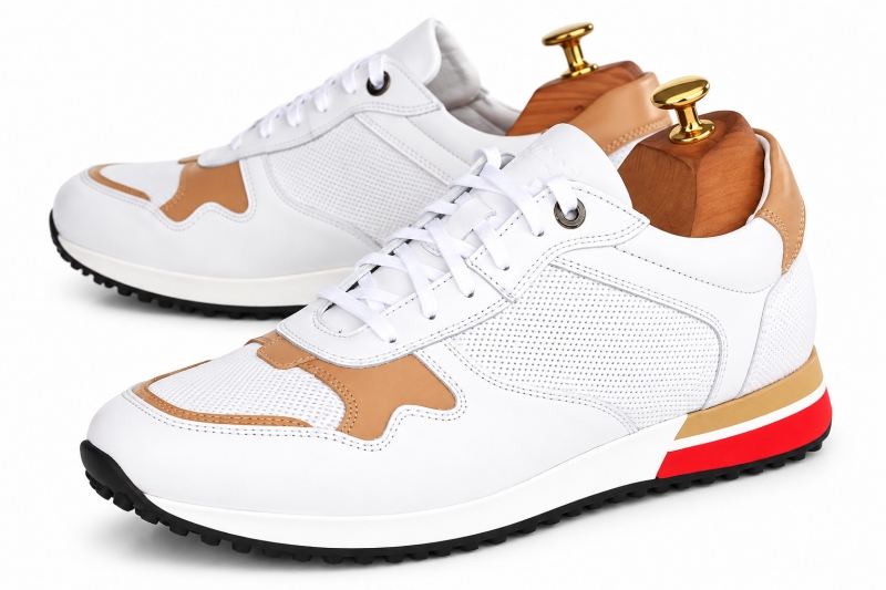 Sneakers (Кросівки) М білий шкіра D-3295S White Conhpol